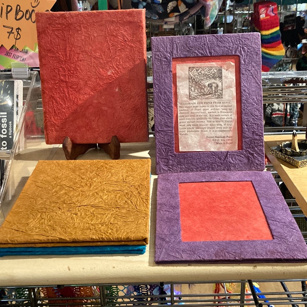 GORGEOUS NEPALESE HANDMADE PAPER PHOTO FRAMES- STANDARD SIZE- ASST COLORS